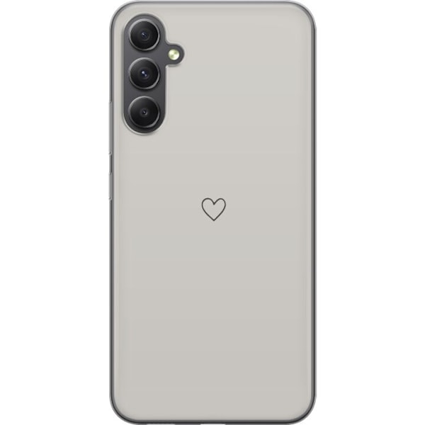 Samsung Galaxy A15 5G Läpinäkyvä kuori Sydän