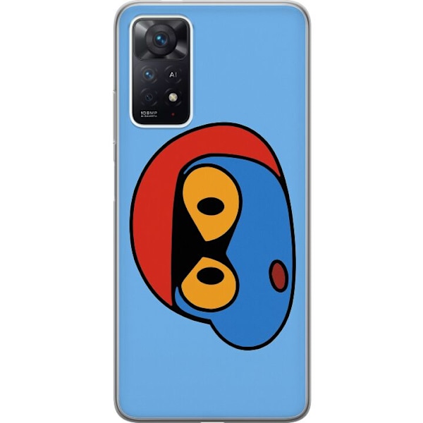 Xiaomi Redmi Note 11 Pro Genomskinligt Skal Bold Bot Head