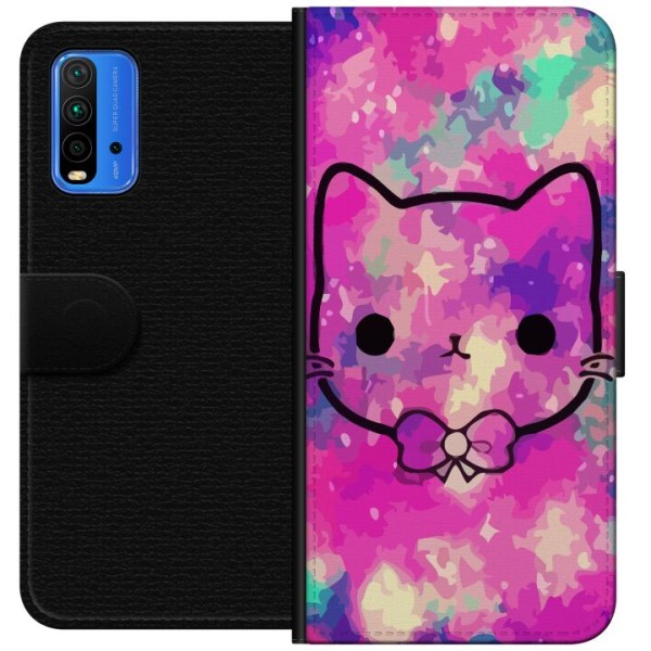 Xiaomi Redmi Note 9 4G Lommeboketui Katt