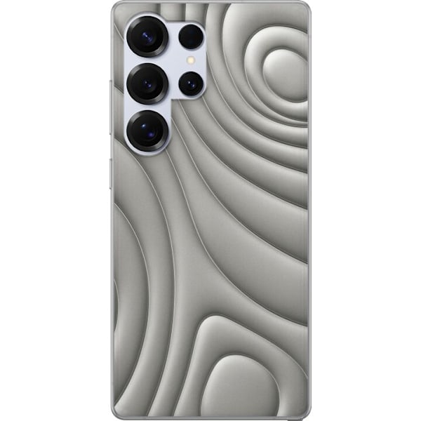 Samsung Galaxy S25 Ultra Gennemsigtig cover Sølvbølger