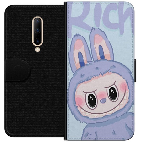 OnePlus 7 Pro Tegnebogsetui Blå Kanin Labubu