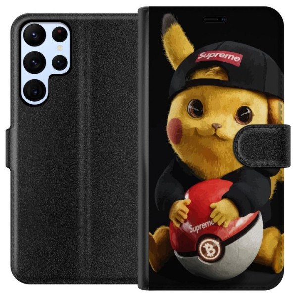 Samsung Galaxy S24 Ultra Plånboksfodral Pikachu Supreme