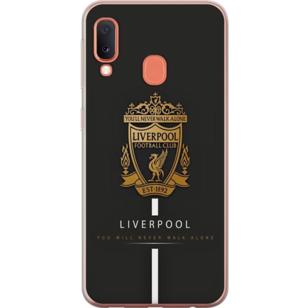 Samsung Galaxy A20e Läpinäkyvä kuori Liverpool L.F.C.