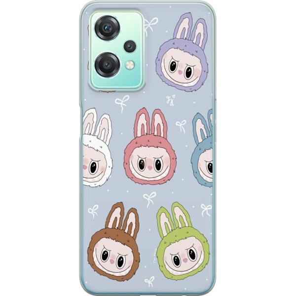 OnePlus Nord CE 2 Lite 5G Gennemsigtig cover Pastel Labubu