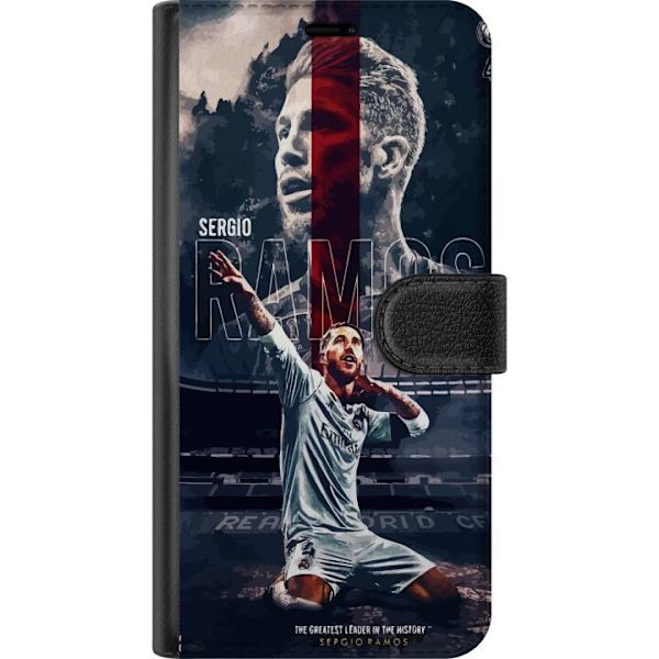 Apple iPhone XR Tegnebogsetui Ramos Fodboldlegende Motiv Spiller Real Madrid Spanien Tilbage Ikonisk Navn Fodboldstjerne Sport