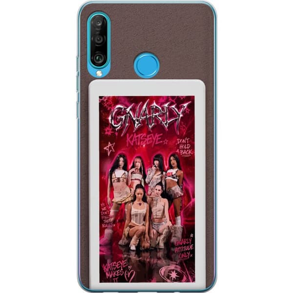 Kompatibelt Mobilskal till Huawei P30 lite KATSEYE rosa