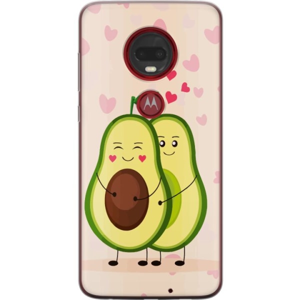 Motorola Moto G7 Plus Gennemsigtig cover Avokado Kærlighed