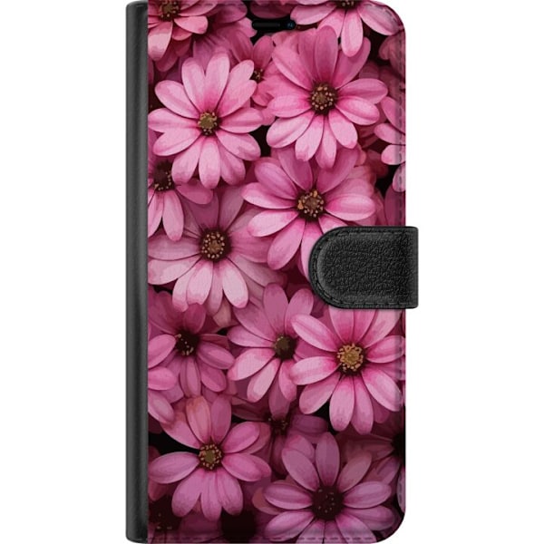 Google Pixel 9 Pro XL Tegnebogsetui Rosa blomster