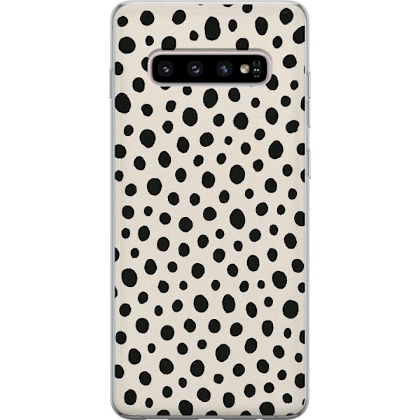 Samsung Galaxy S10+ Läpinäkyvä kuori Dot Dance