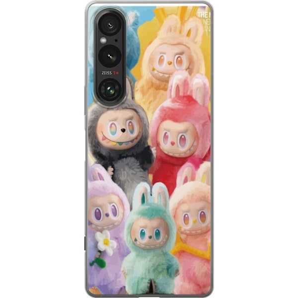 Sony Xperia 1 VI Läpinäkyvä kuori Labubu Luonnos Tyyli