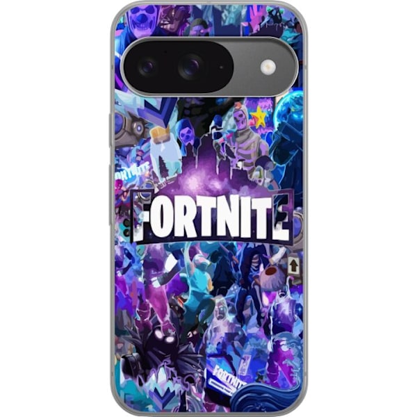 Google Pixel 9 Läpinäkyvä kuori Fortnite