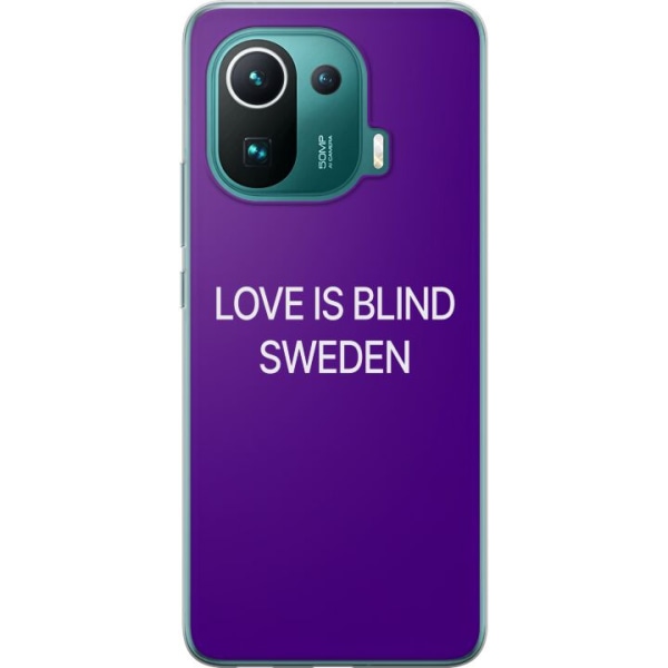 Xiaomi Mi 11 Pro Gjennomsiktig deksel Kjærlighet er Blind