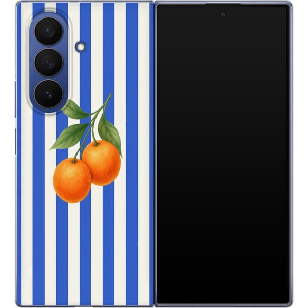 Kompatibel Mobilcover til Samsung Galaxy Z Fold8 Ultra Blå appelsinstriber blå