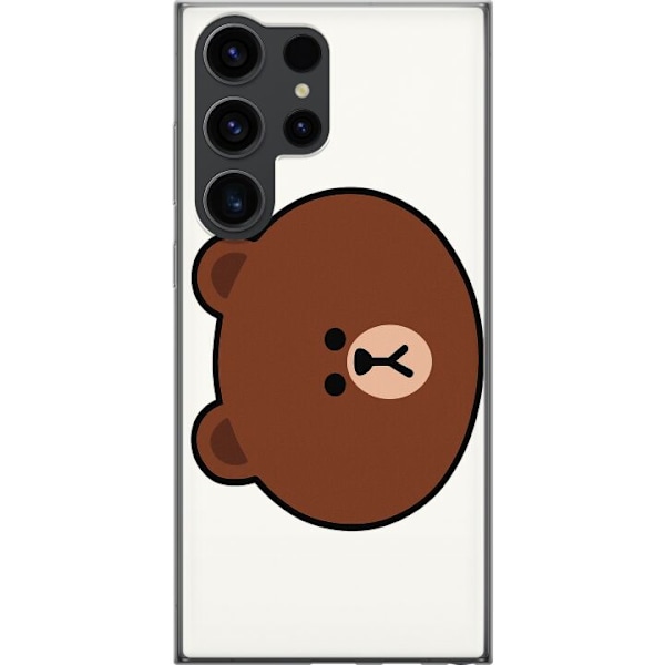 Samsung Galaxy S24 Ultra Läpinäkyvä kuori line friends brow