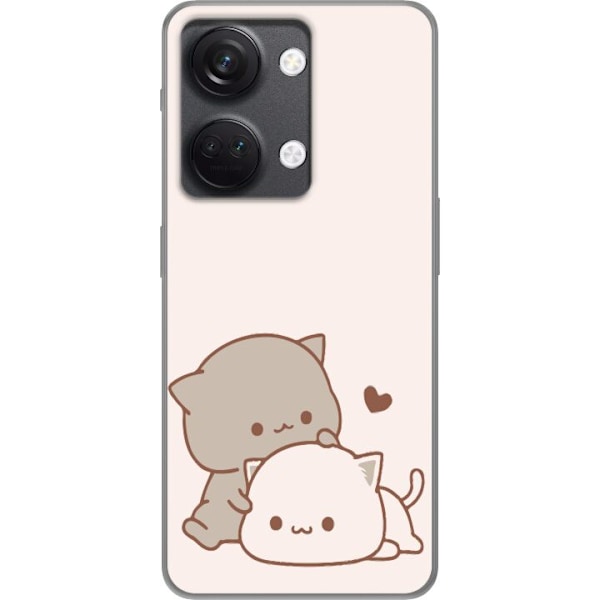 OnePlus Nord 3 Gjennomsiktig deksel Kawaii Søte Katter