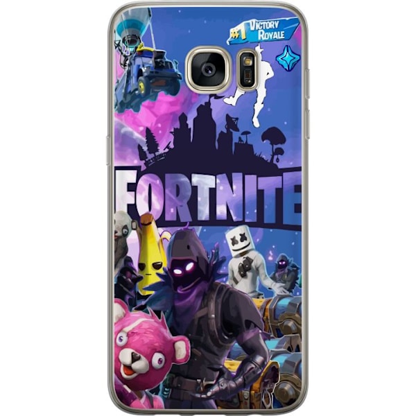 Samsung Galaxy S7 edge Genomskinligt Skal Fortnite