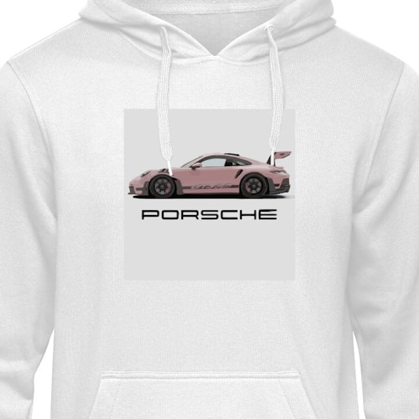 Hettegenser for Voksen | Komfortabel Hettegenser Porsche 911 P hvit S