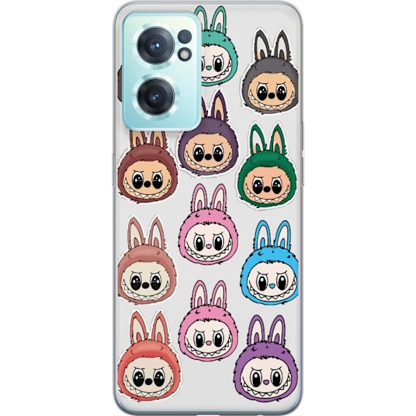 OnePlus Nord CE 2 5G Läpinäkyvä kuori Labubu Macaron Monste