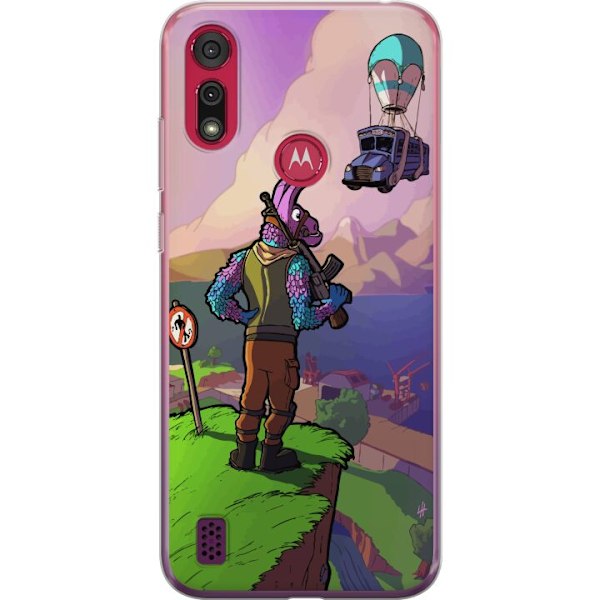 Motorola Moto E6s (2020) Genomskinligt Skal Fortnite