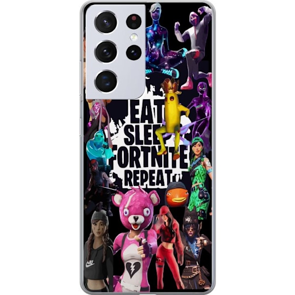 Samsung Galaxy S21 Ultra 5G Läpinäkyvä kuori Fortnite