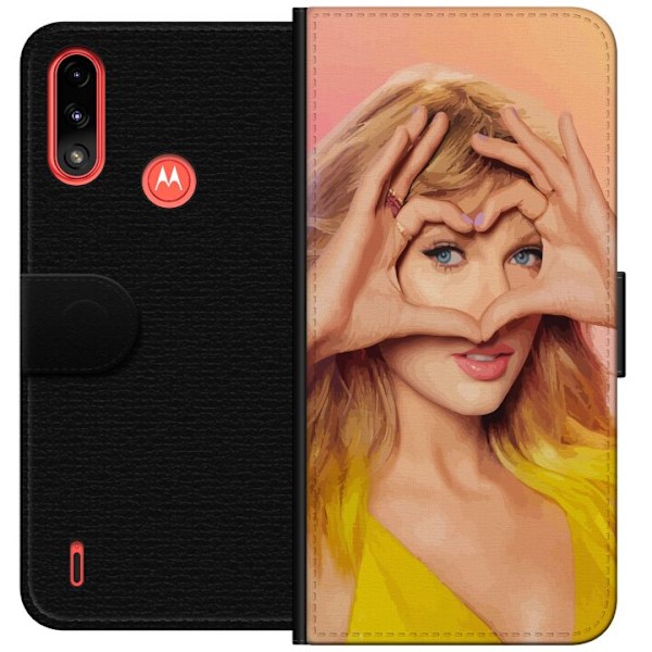 Motorola Moto E7 Power Tegnebogsetui Taylor Swift