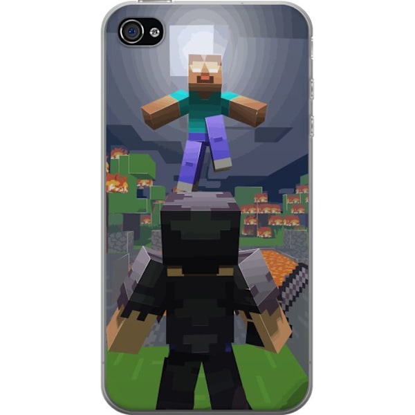 Apple iPhone 4 Gjennomsiktig deksel Minecraft