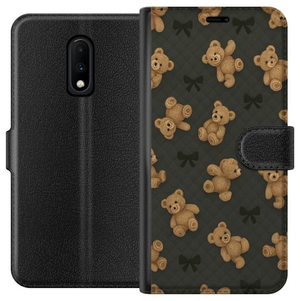 OnePlus 7 Tegnebogsetui Teddy Knus