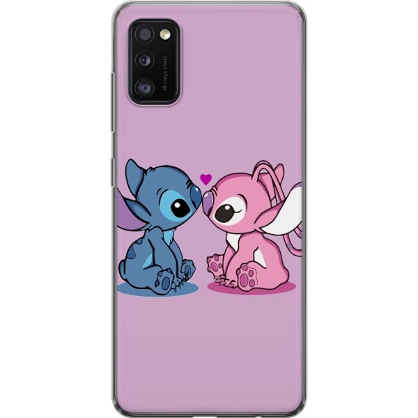 Samsung Galaxy A41 Läpinäkyvä kuori lilo & stitch 2025