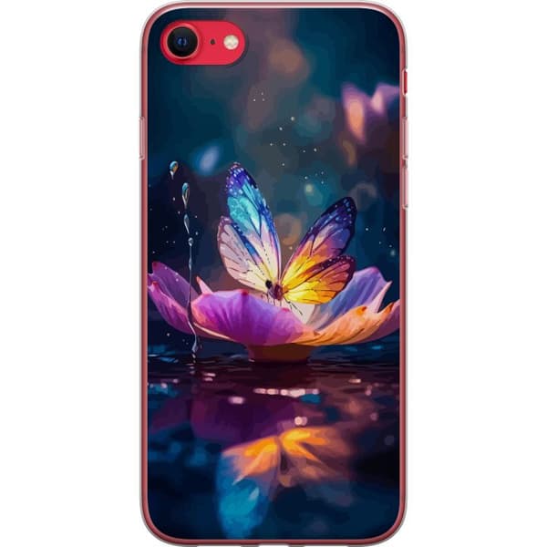 Kompatibelt Mobildeksel til Apple iPhone SE (2020) Butterfly