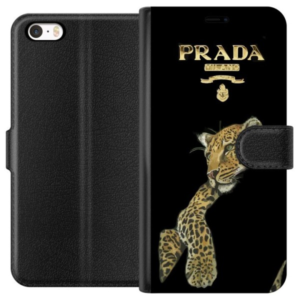 Apple iPhone 5s Plånboksfodral Prada Leopard