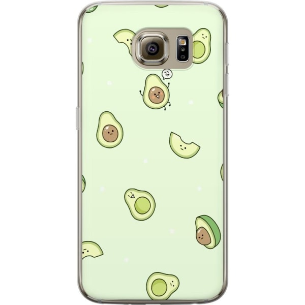 Samsung Galaxy S6 Gennemsigtig cover Avocado Mønster