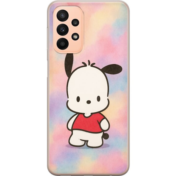 Samsung Galaxy A23 5G Genomskinligt Skal Kawaii Sanrio Pochacco