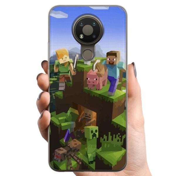 Nokia 3.4 TPU Mobildeksel MineCraft