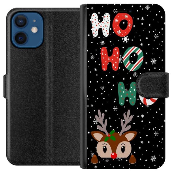 Kompatibelt Plånboksfodral till Apple iPhone 12 mini HO HO HO