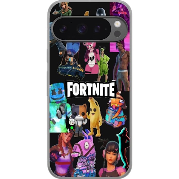 Google Pixel 9 Pro XL Genomskinligt Skal Fortnite