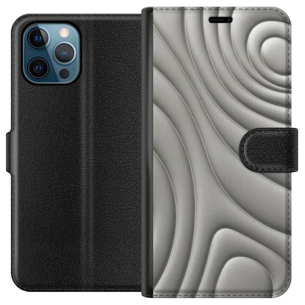 Apple iPhone 12 Pro Tegnebogsetui Sølvbølger