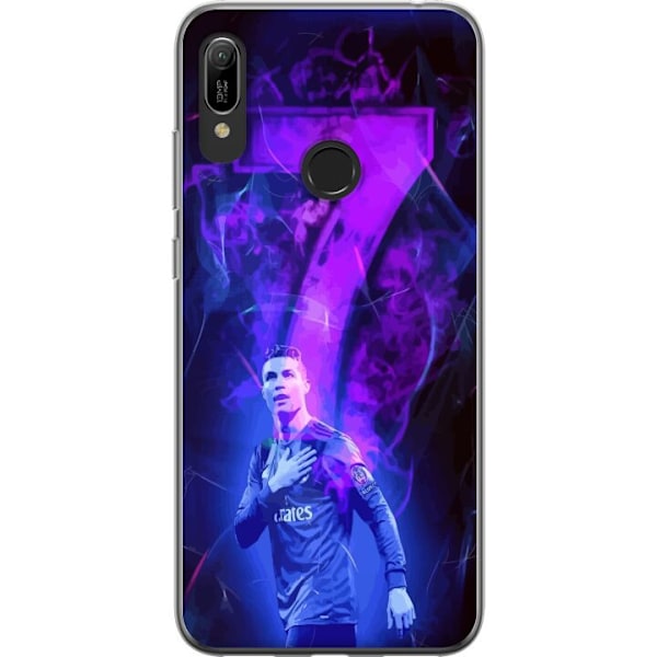 Huawei Y6 (2019) Läpinäkyvä kuori Ronaldo 7 - Jalkapalloleg