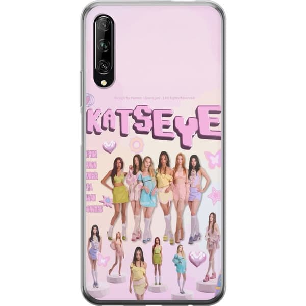 Kompatibelt Mobildeksel til Huawei P smart Pro 2019 KATSEYE pastellcollage rosa
