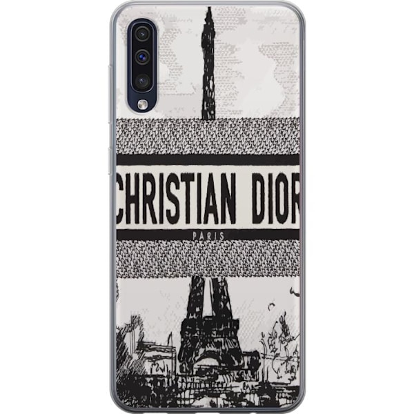 Samsung Galaxy A50 Läpinäkyvä kuori Christian Dior