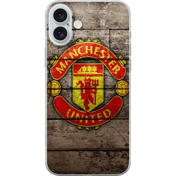 Apple iPhone 16 Plus Gjennomsiktig deksel Manchester United FC