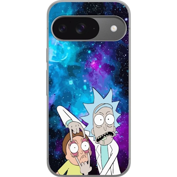 Google Pixel 9 Gjennomsiktig deksel Rick og Morty