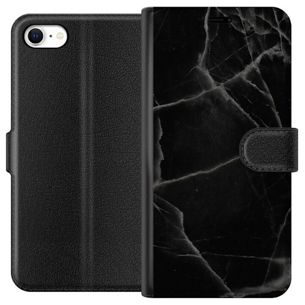 Apple iPhone 6s Tegnebogsetui Sort marmor