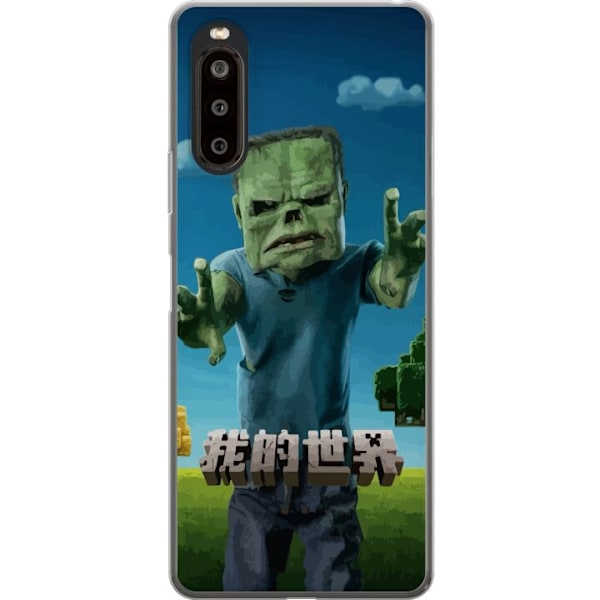 Sony Xperia 10 II Genomskinligt Skal A Minecraft Movie