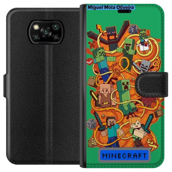 Xiaomi Poco X3 NFC Lommeboketui Minecraft
