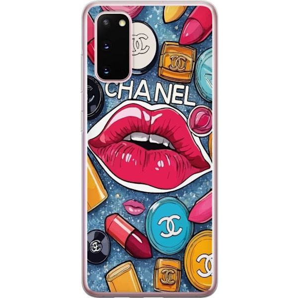 Samsung Galaxy S20 Läpinäkyvä kuori Chanel Lips