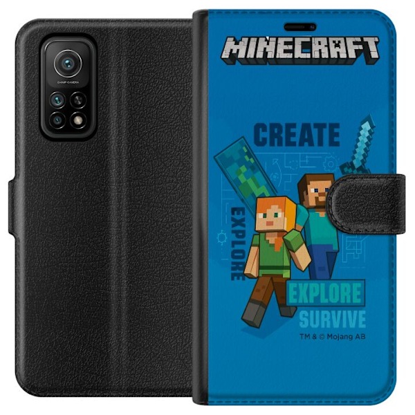 Xiaomi Mi 10T Pro 5G Lompakkokotelo Minecraft Luolastot