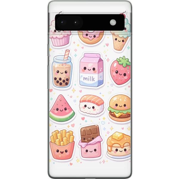 Kompatibelt Mobilskal till Google Pixel 6a pixelmonster grön
