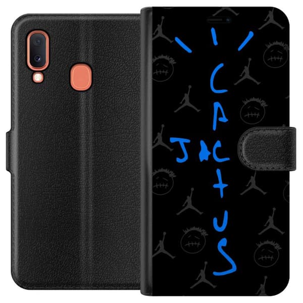 Kompatibelt Plånboksfodral till Samsung Galaxy A20e Cactus