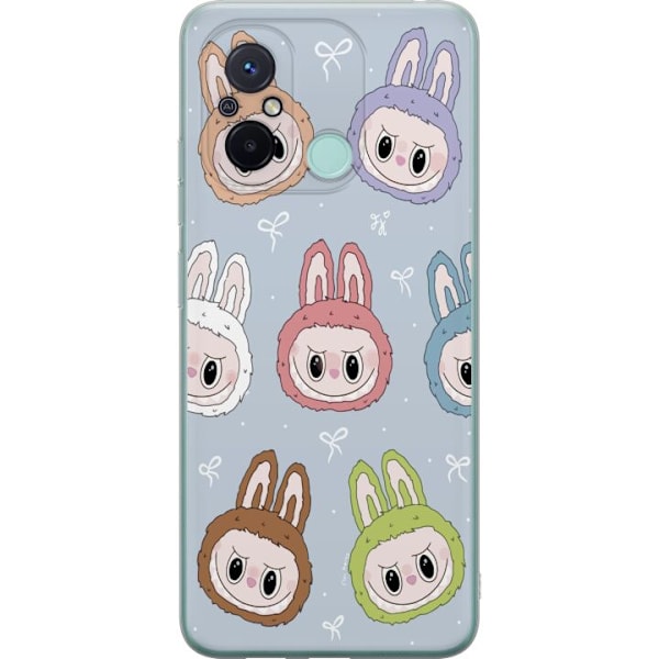 Xiaomi Redmi 12C Läpinäkyvä kuori Pastel Labubu