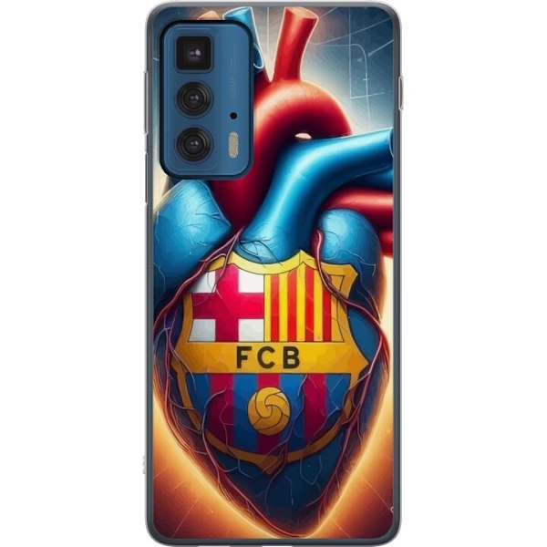 Motorola Edge 20 Pro Gennemsigtig cover FCB Hjerte